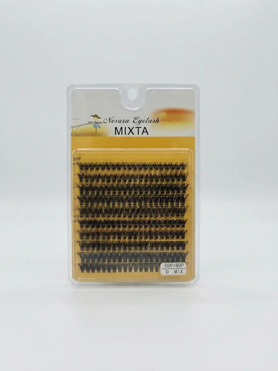 Pestaña nesura mixta grande