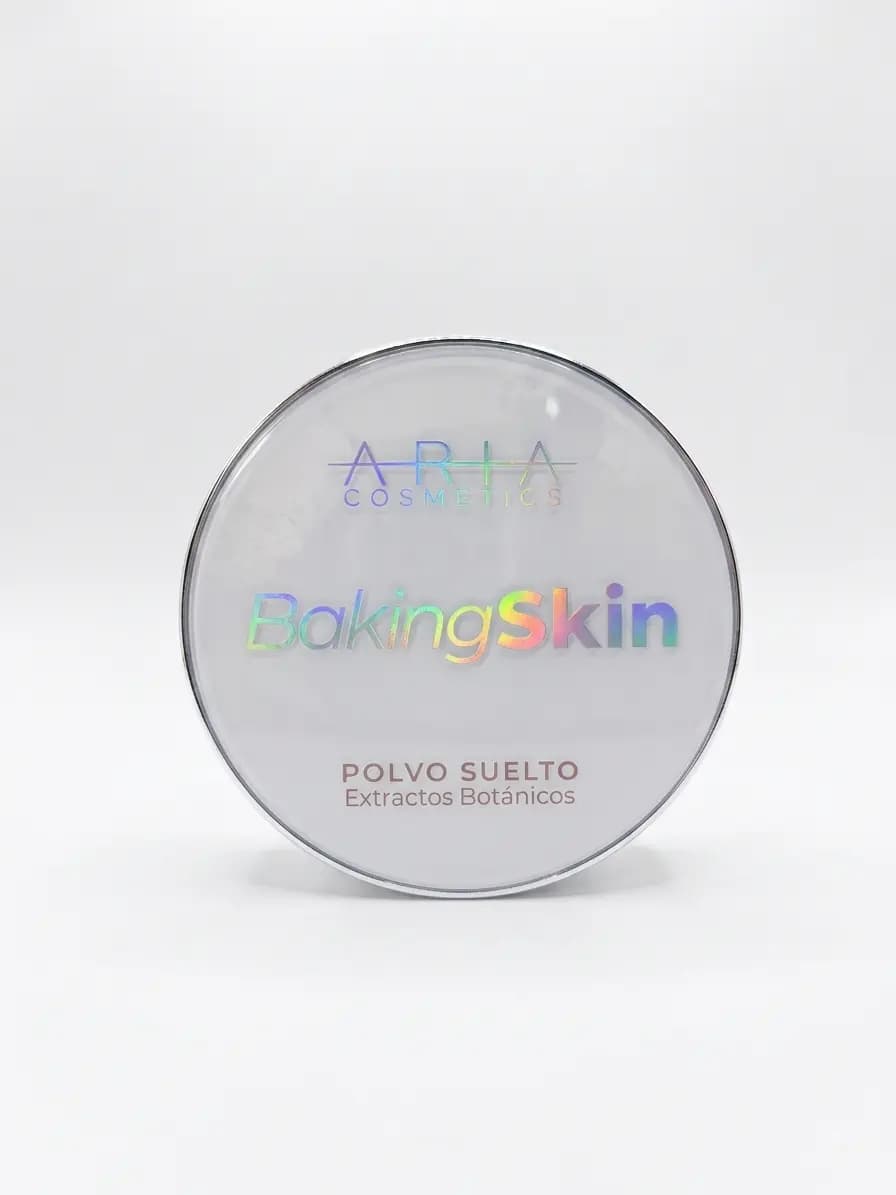 Polvo suelto de aria baking skin