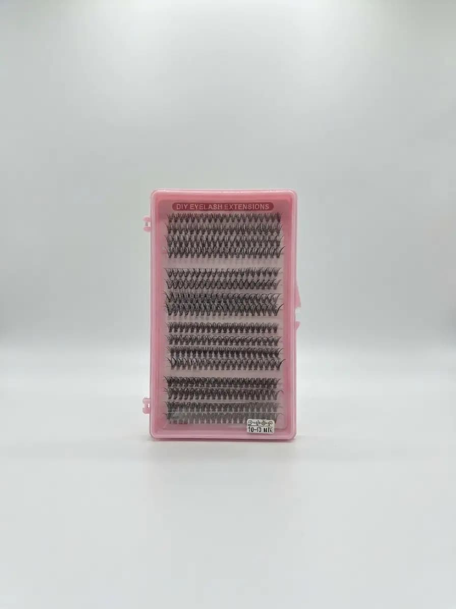 Set de pestañas rosado